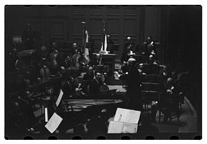 Orchestra performance, Boston Symphony Hall