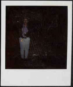 Young woman with camera