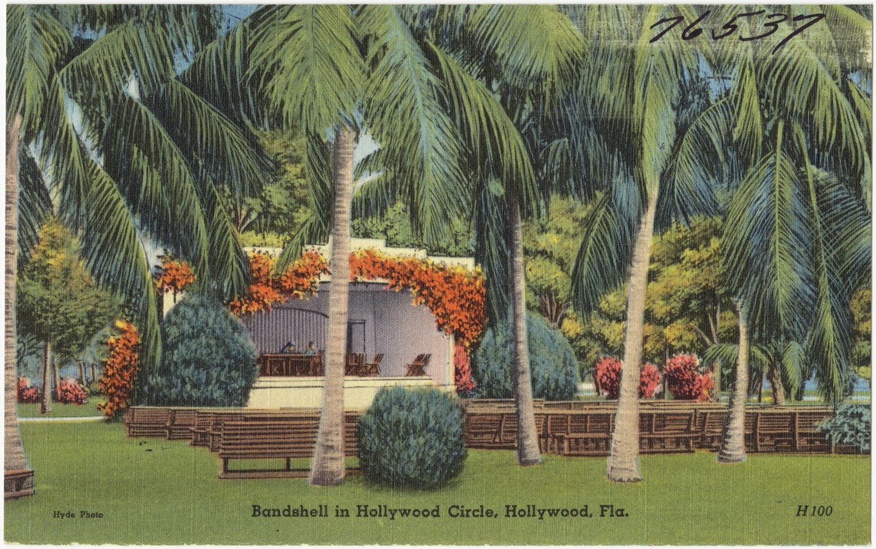 Bandshell in Hollywood Circle, Hollywood, Fla.