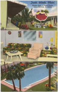 Trade Winds Motel, kitchen apts.- hotel rooms, Hollywood, Florida