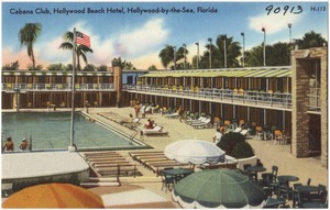 Cabana club, Hollywood Beach Hotel, Hollywood-by-the-Sea, Florida