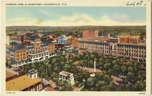 Hemming Park in downtown Jacksonville, Fla.
