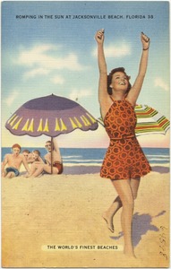 Romping in the sun at Jacksonville Beach, Florida