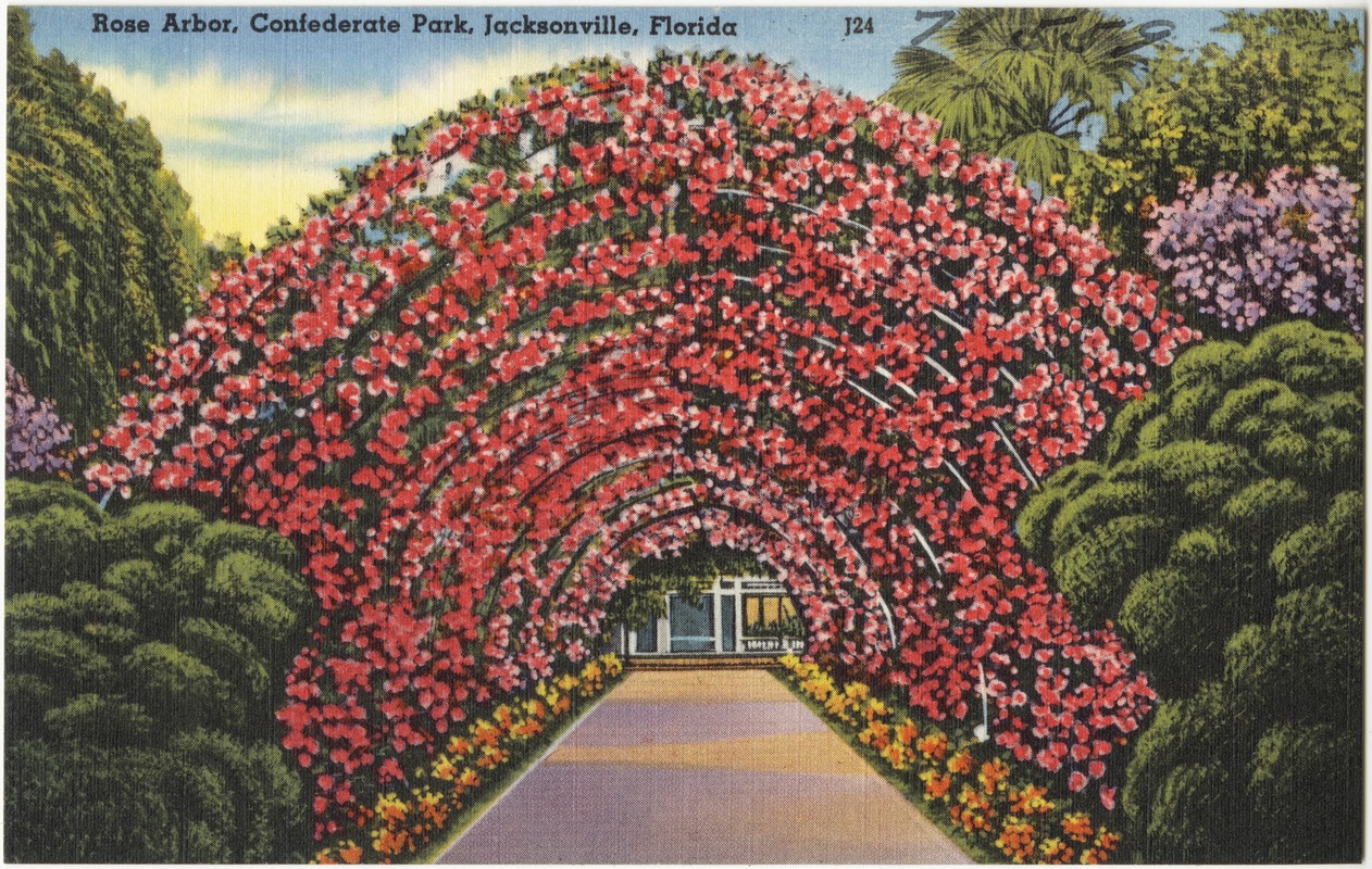 Rose arbor, Confederate Park, Jacksonville, Florida