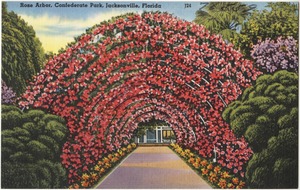 Rose arbor, Confederate Park, Jacksonville, Florida