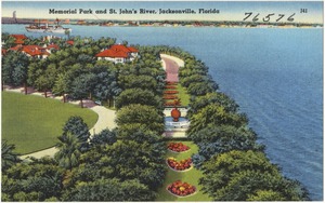 Memorial Park and St. John's River, Jacksonville, Florida