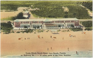 Trade Winds Beach Hotels, Juno Beach, Florida, on Highway No. 1- 10 miles north of the Palm Beaches