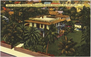 Home of Ernest Hemingway, surrounded by tropical atmosphere, Key West, Florida