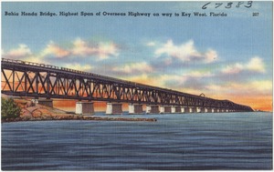 Bahia Honda Bridge, highest span of Overseas Highway on way to Key West, Florida