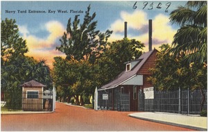 Navy yard entrance, Key West, Florida