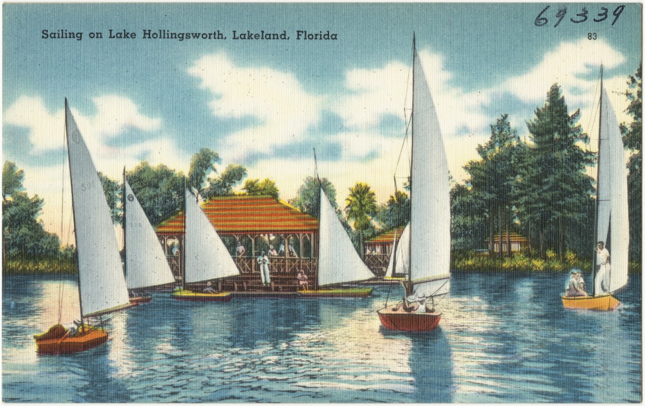 Sailing on Lake Hollingsworth, Lakeland, Florida