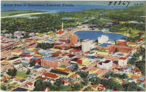 Aerial view of downtown, Lakeland, Florida