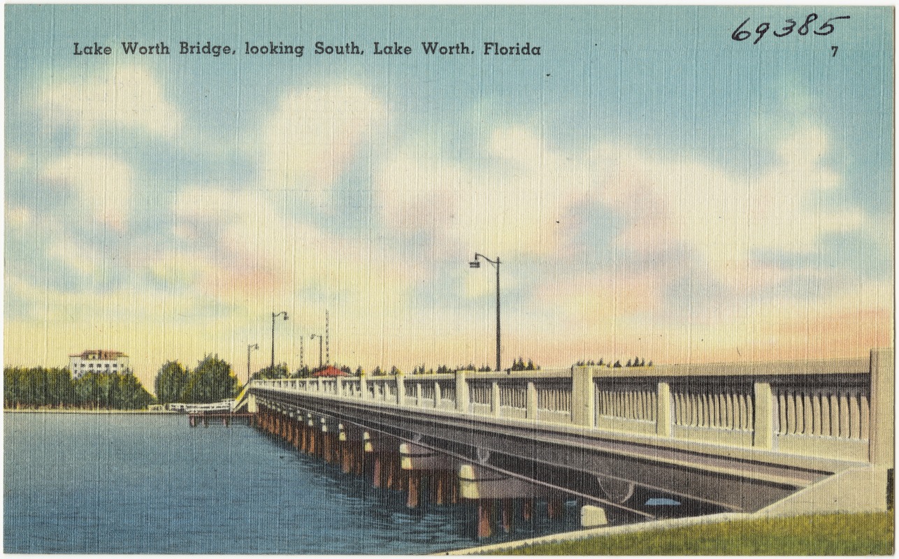 Lake Worth Bridge, looking south, Lake Worth, Florida