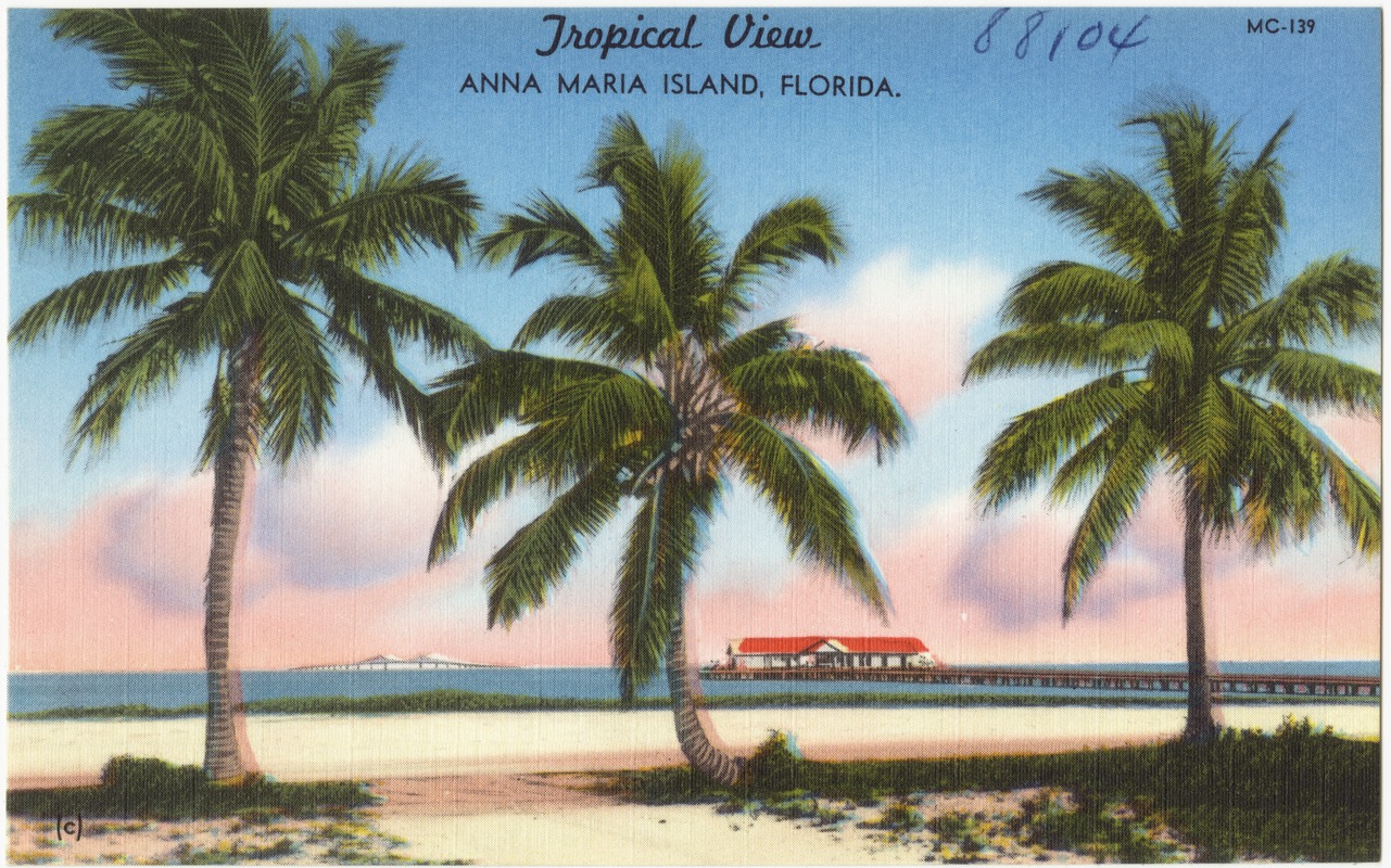 Tropical view, Anna Maria Island, Florida