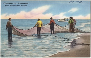 Commercial fishermen, Anna Maria Island, Florida