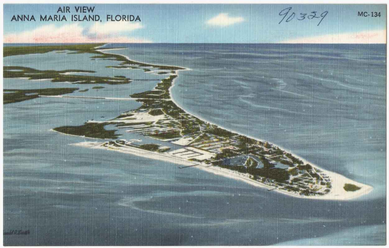 Air view Anna Maria Island, Florida