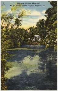 Rainbow Tropical Gardens. All the colors of the tropics, Boynton, Fla.