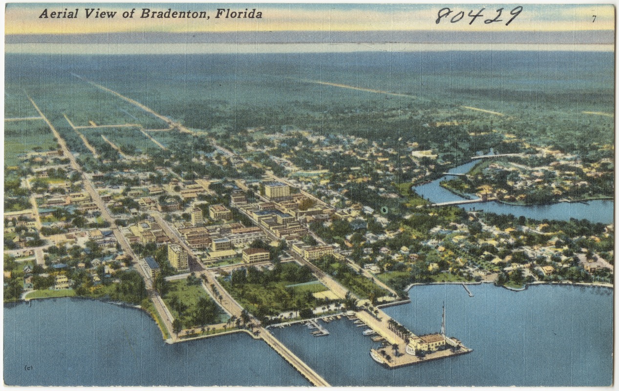 Aerial view of Bradenton, Florida