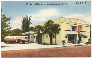 Trailways bus depot at Bradenton, Florida