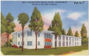 New Clearwater beach hotel apartments, directly on the Gulf of Mexico