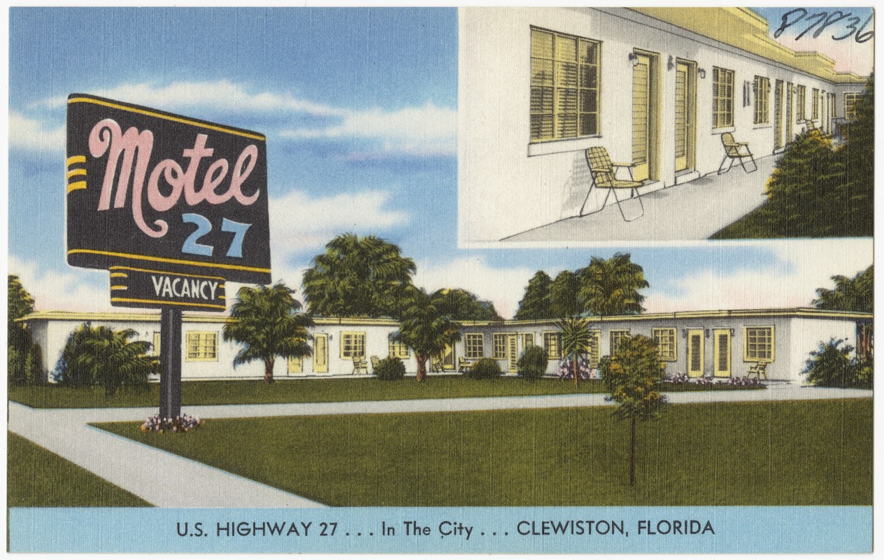Motel 27, U.S. highway 27 in the city, Clewiston, Florida
