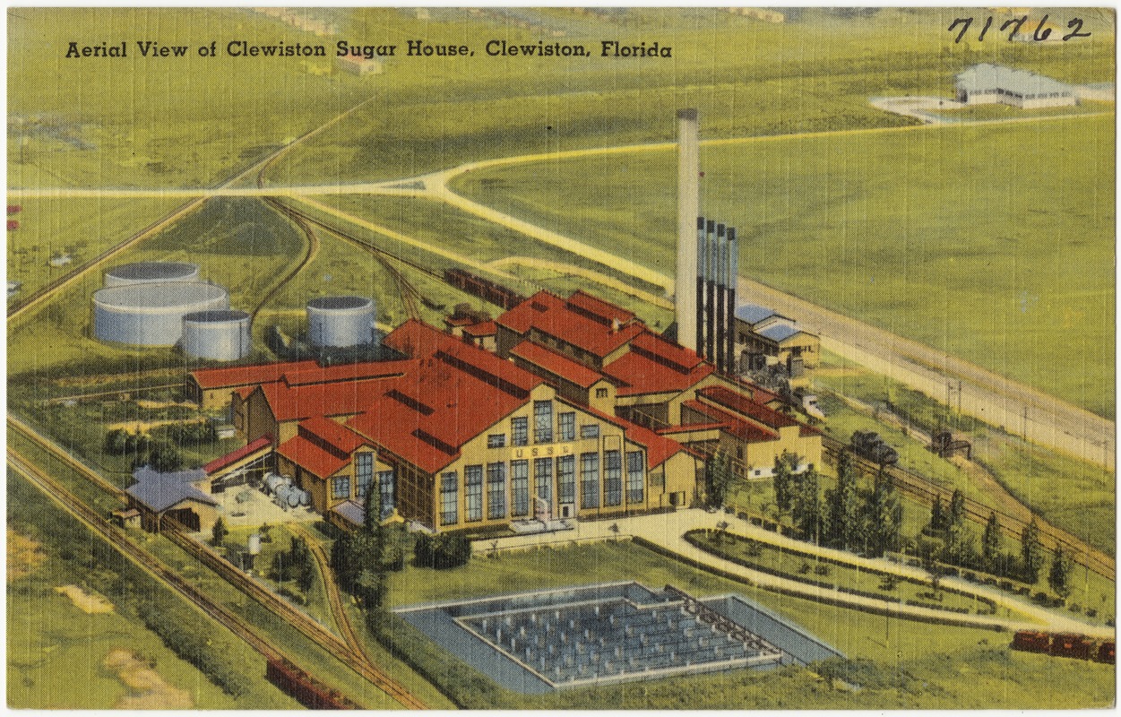 Aerial view of Clewiston Sugar House, Clewiston, Florida Digital