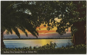 Sunrise over Indian River, at Cocoa, Fla.