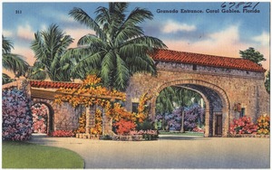 Granada entrance, Coral Gables, Florida