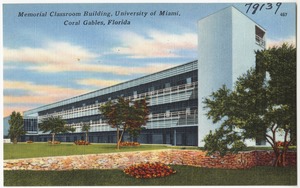 Memorial classroom building, University of Miami, Coral Gables, Florida