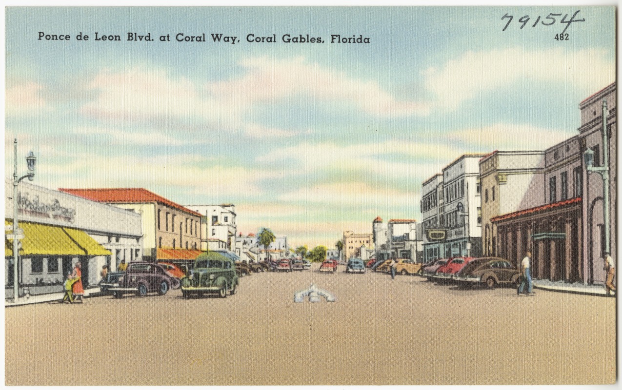 Ponce de Leon Blvd. at Coral Way, Coral Gables, Florida