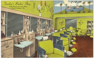 Tambor's Barber Shop, 2156 Ponce de Leon Blvd. Coral Gables, Fla.