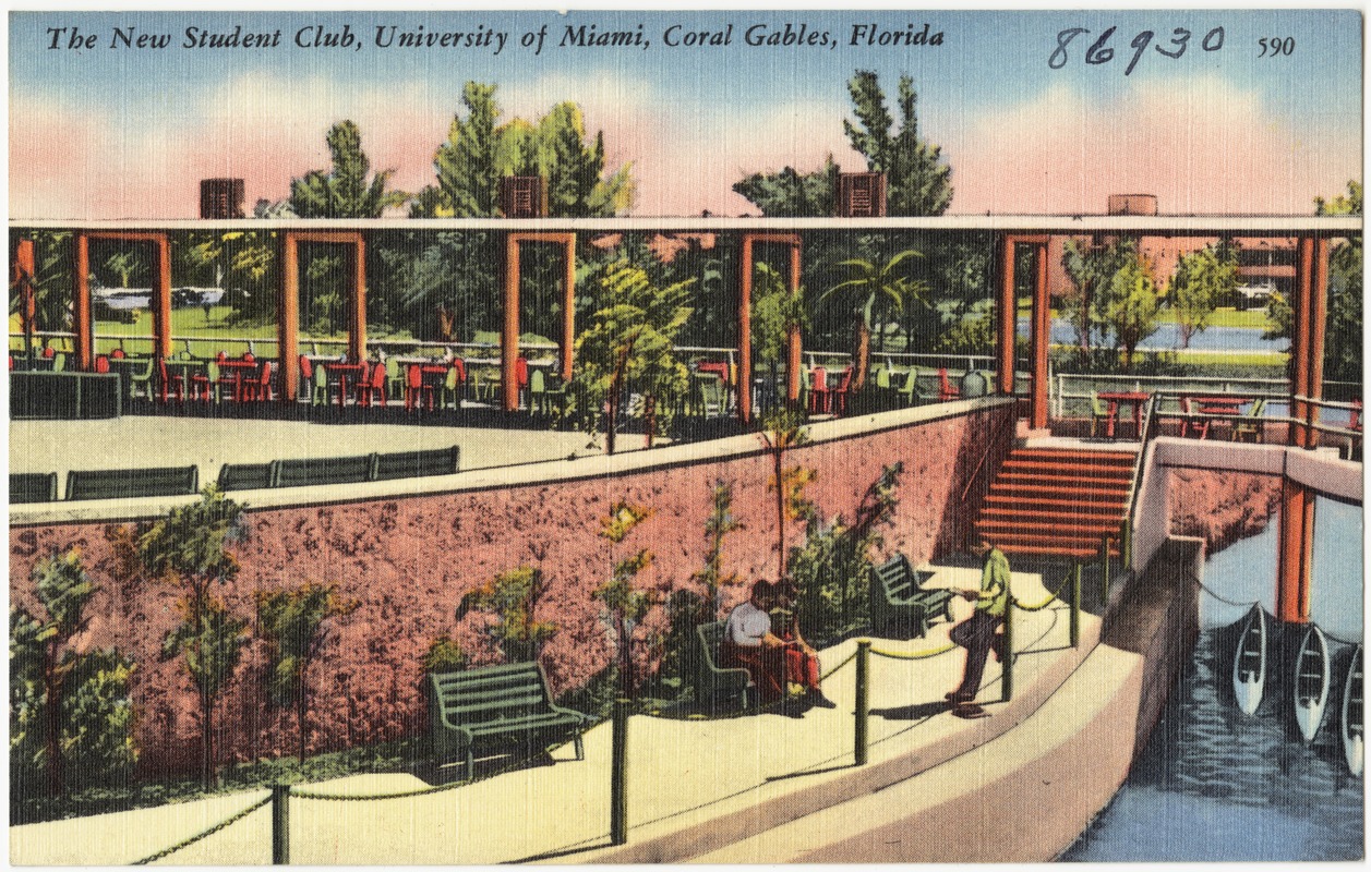 The new student club, University of Miami, Coral Gables, Florida