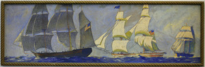 Ships Through the Ages: Topsail Schooner - "Enterprise," Brig - "Sommers," Old Salem Bark