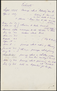 Thomas Wentworth Higginson manuscript list, 188-?
