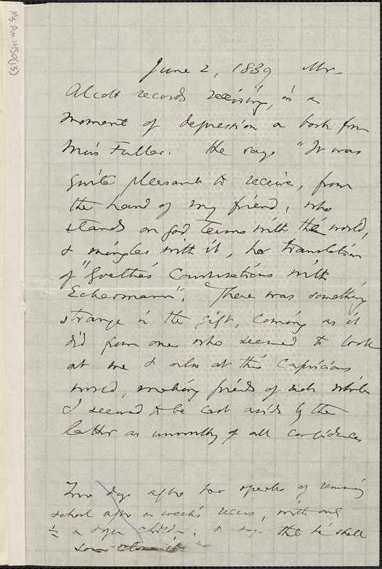 Thomas Wentworth Higginson manuscript notes, 188-?