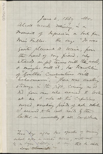 Thomas Wentworth Higginson manuscript notes, 188-?