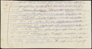 Margaret Fuller autograph letter to W. H. Channing, 25 March 184-?
