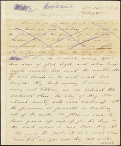 Margaret Fuller autograph letter to William Henry Channing, 27 September 1840