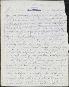 Margaret Fuller autograph letter to William Henry Channing, 8 December 1840