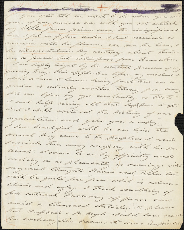 Margaret Fuller autograph letter to William Henry Channing, Cambridge, Mass., September 1844