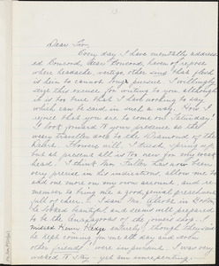 Margaret Fuller manuscript letter to Ralph Waldo Emerson. 1 s. (2 p.), June 1837