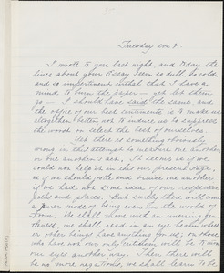 Margaret Fuller manuscript letter (copy) to Ralph Waldo Emerson, 1839