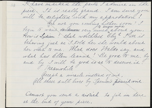 Margaret Fuller manuscript letter (incomplete copy) to Ralph Waldo Emerson, 1840