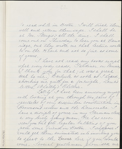 Margaret Fuller manuscript letter (incomplete copy) to Ralph Waldo Emerson, March 1838