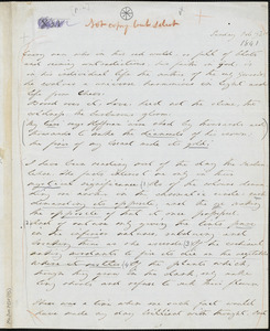 Margaret Fuller autograph manuscript journal, 21 & 28 February 1841