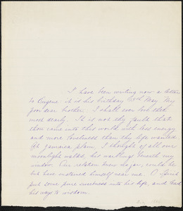 Margaret Fuller manuscript (copy) fragment, 184-?