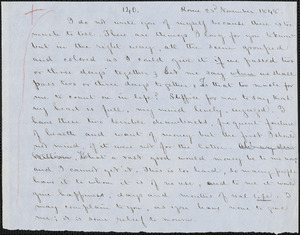 Margaret Fuller manuscript (copy), 23 November 1848