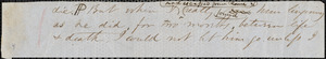 Margaret Fuller autograph manuscript fragment, 1849