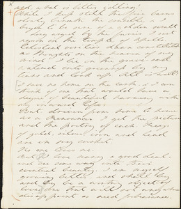 Margaret Fuller autograph manuscript, Fall, 1839