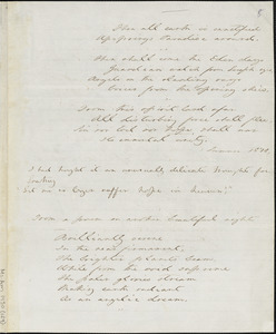 Margaret Fuller autograph manuscript [journal extracts], Summer, 1840
